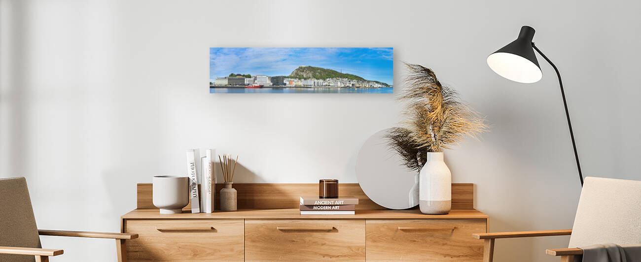 Alesund Norway skyline 4:1 Ratio by WorldHQPhotos