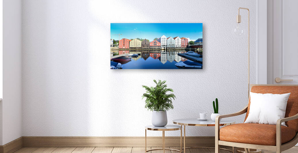 Trondheim Norway City Canal View 04 2x1 by WorldHQPhotos