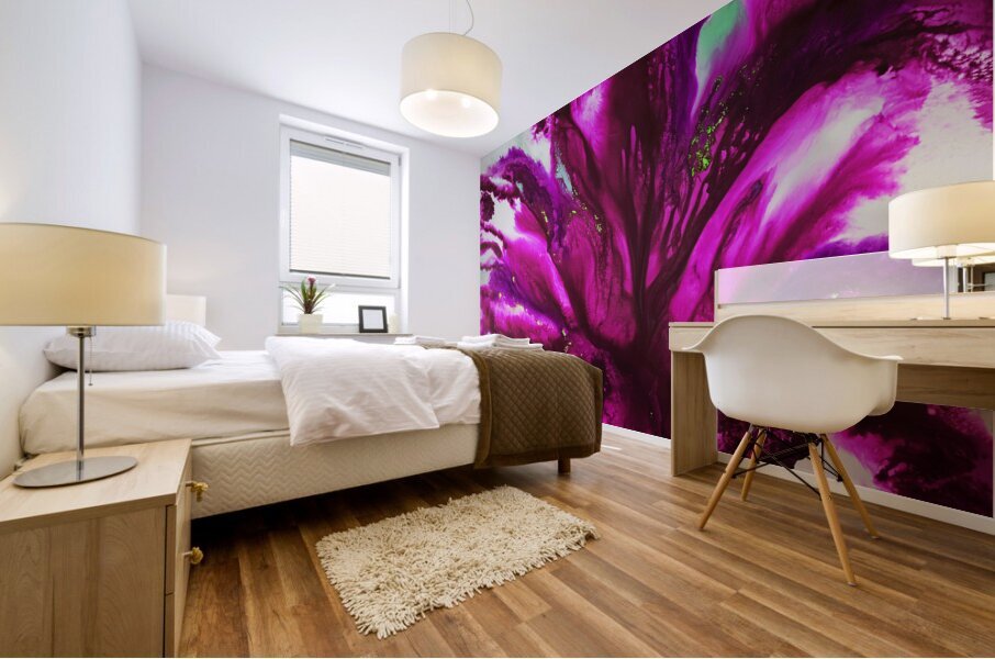 Into Bloom Mural print