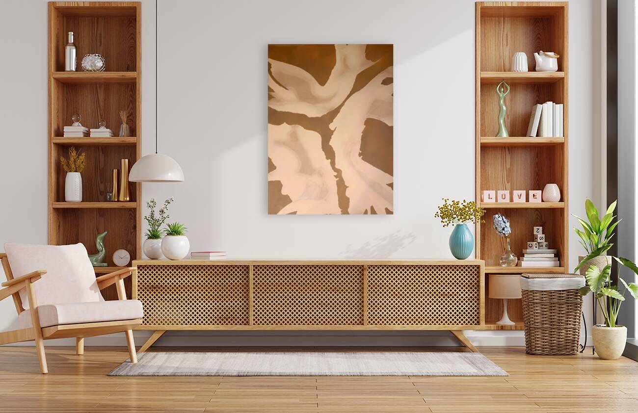 Doves in Mocha Mousse Reproduction