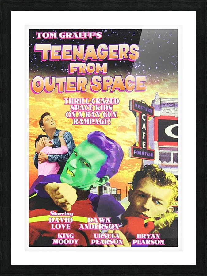  Classic Vintcge Sci Fi Poster  Picture Frame print