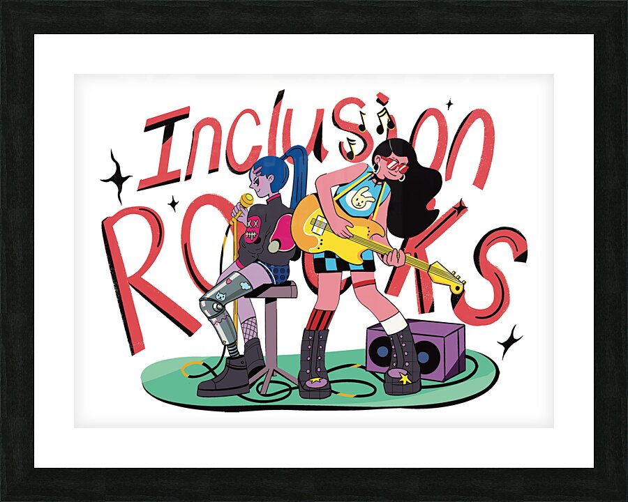 Inclusion Rocks Picture Frame print