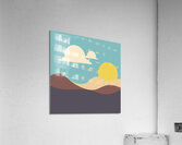 Retro nature landscape Acrylic Print