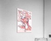 Sanaa City Downtown Street Map Acrylic Print