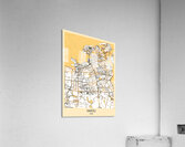 Haikou City Map Acrylic Print