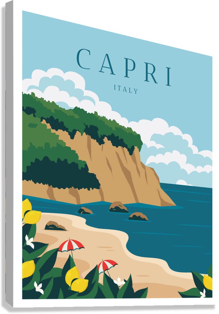 Travel to Capri Italy Canvas Print