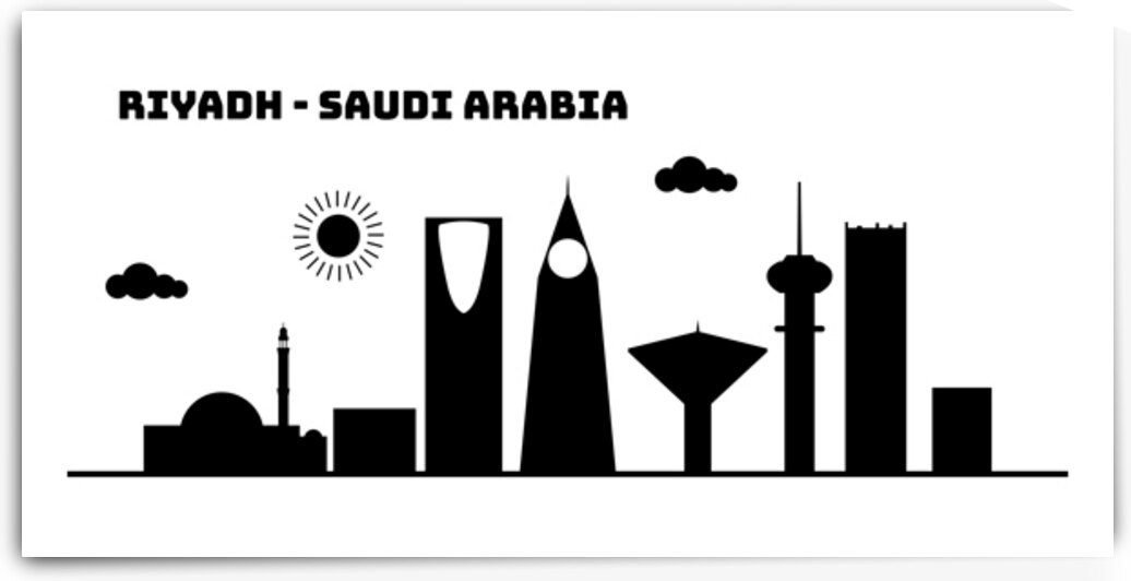 Famous Riyadh Saudi Arabia by Point Art