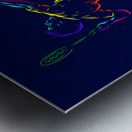 Badminton smash shot Metal print