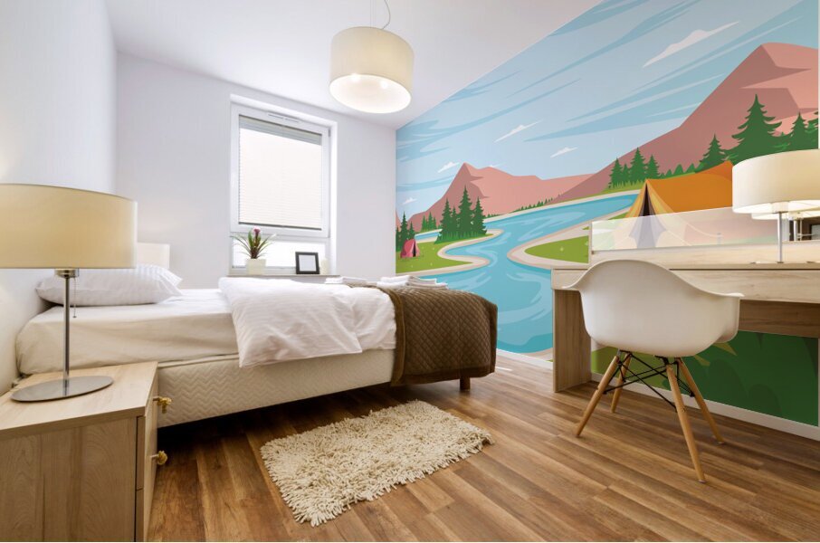 Camp Site Mural print