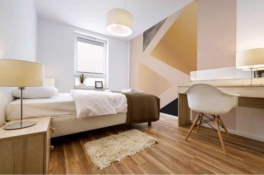 Geometric triangle art b Mural print