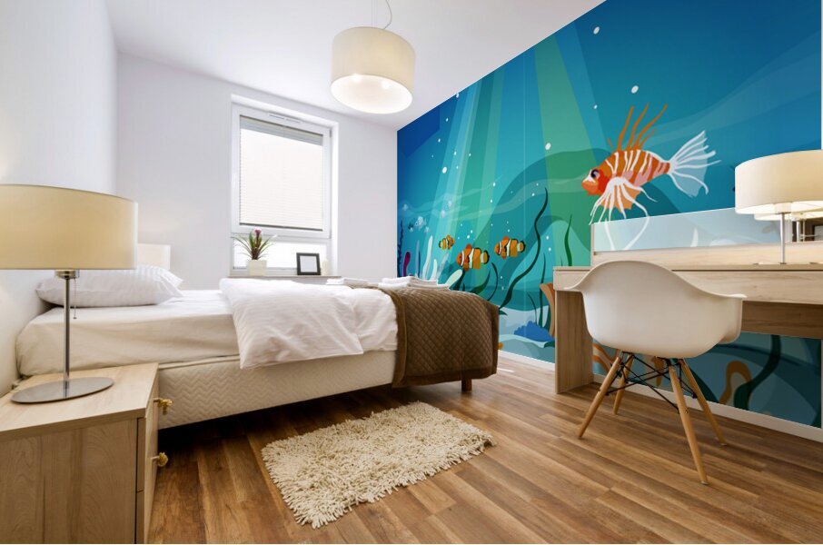 Seascape Illustrations  b Mural print