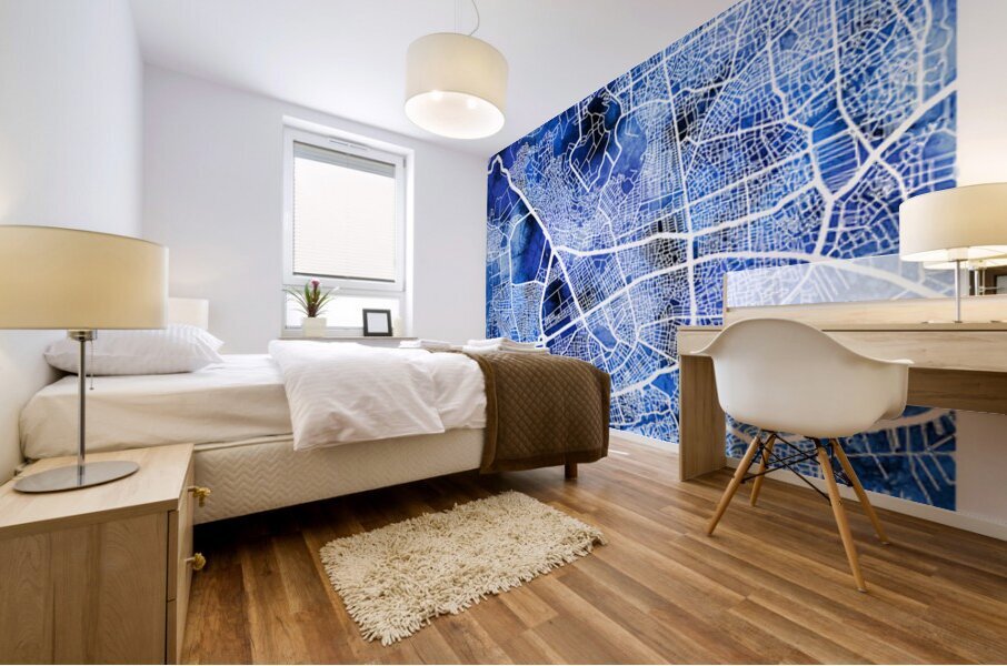 Antalya Turkiye City Map Mural print
