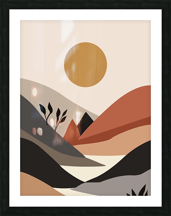 Abstract nature landscape Picture Frame print