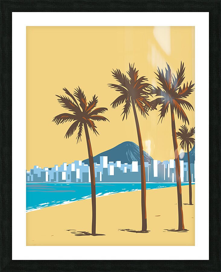 Copacabana beach Picture Frame print