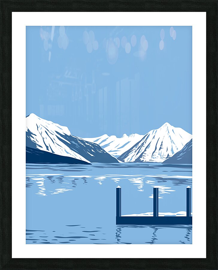 Lake McDonald Picture Frame print