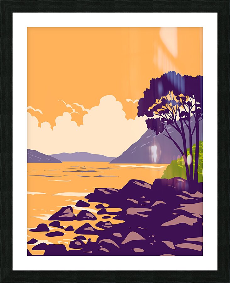 Scottish Highlands Picture Frame print