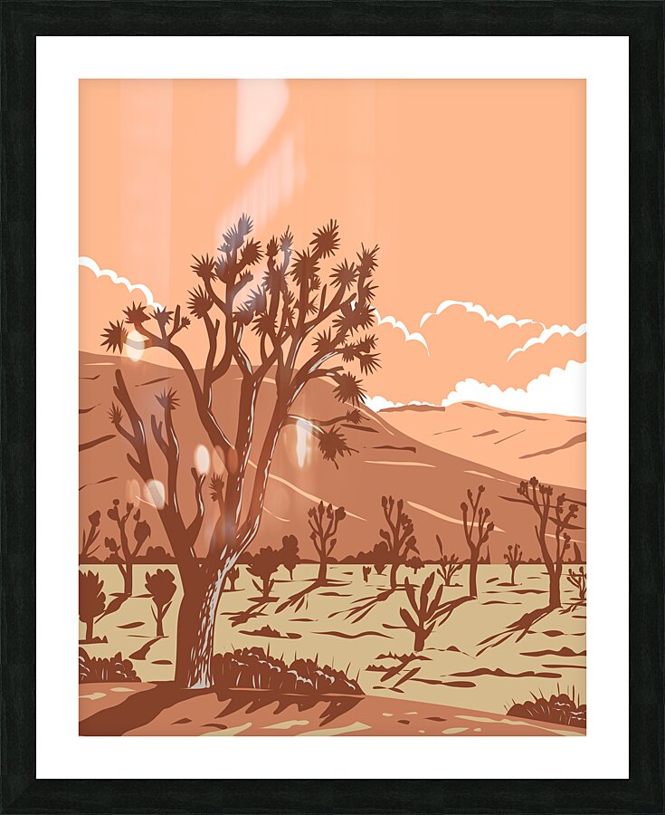 Joshua tree in the Mojave Desert Picture Frame print