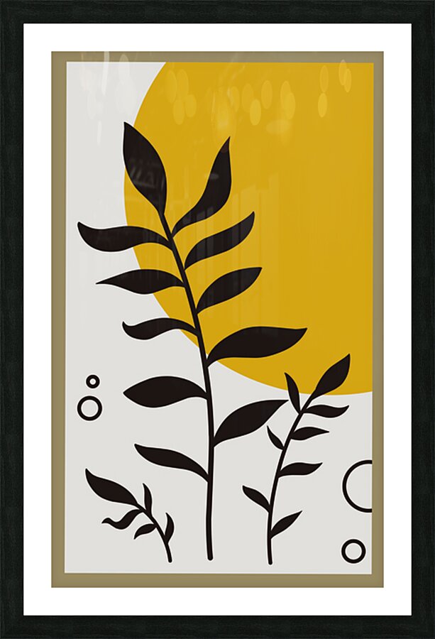 Floral design . b Picture Frame print