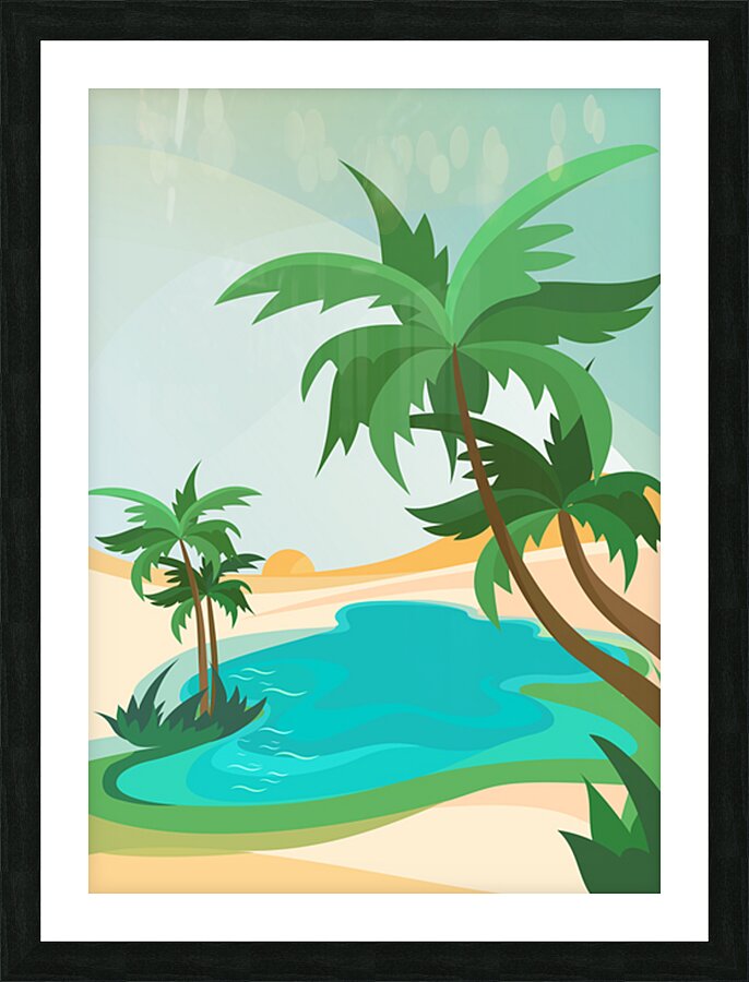 Oasis landscapes  . c Picture Frame print