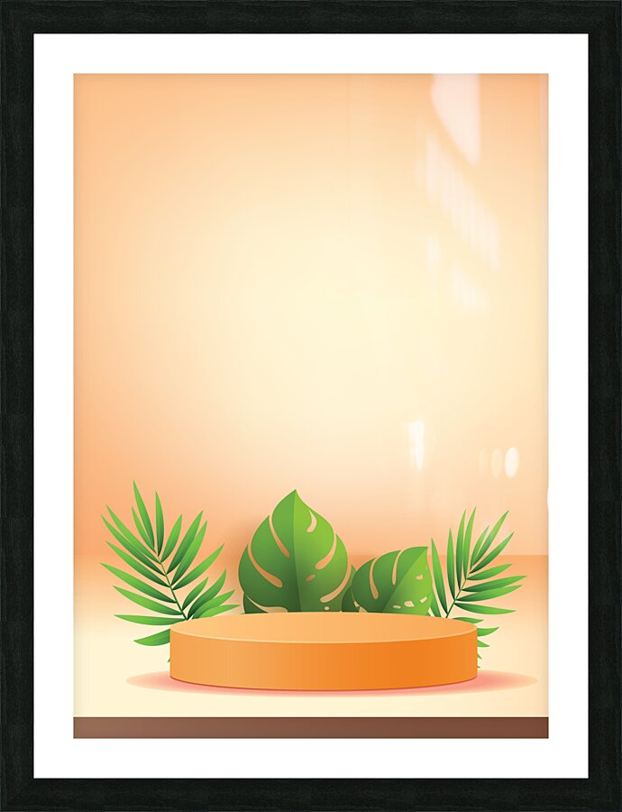 3d podium. a Picture Frame print
