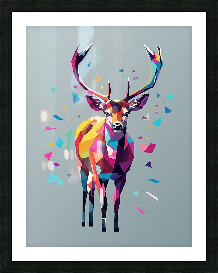 Deer pop art  Picture Frame print