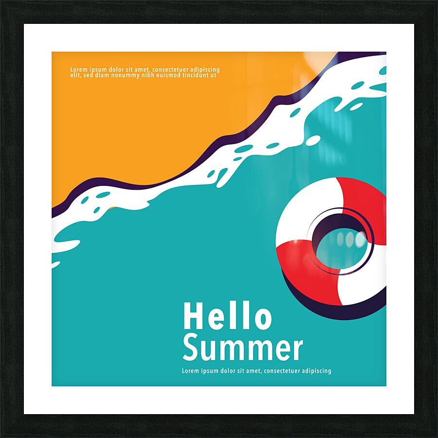 Colourful summer. d Picture Frame print