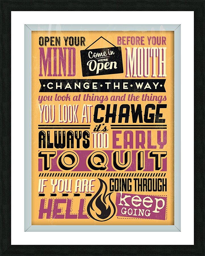 Sassy quote poster Picture Frame print