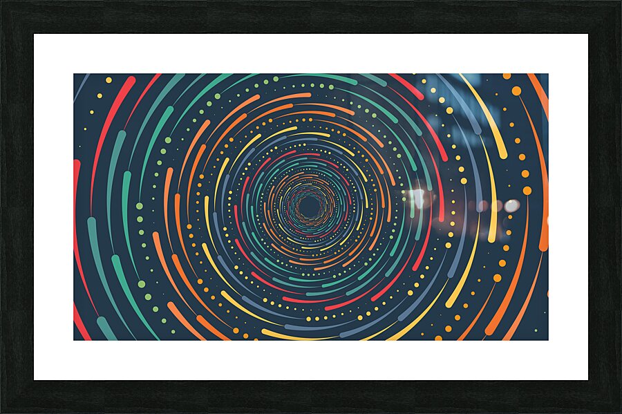 Vortex minimalist background Picture Frame print