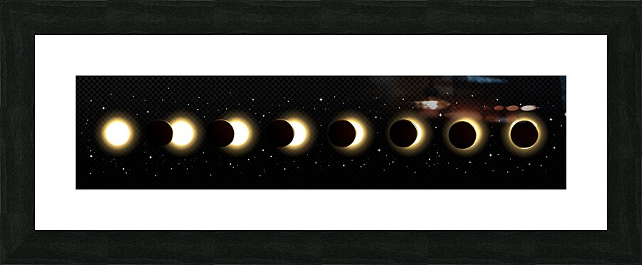 Solar Eclipse Picture Frame print