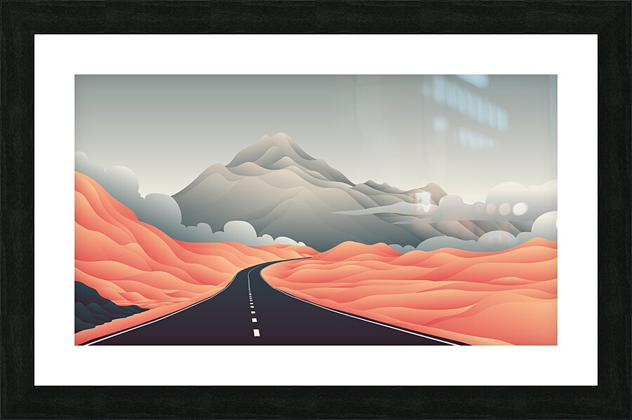 Highway Road Picture Frame print
