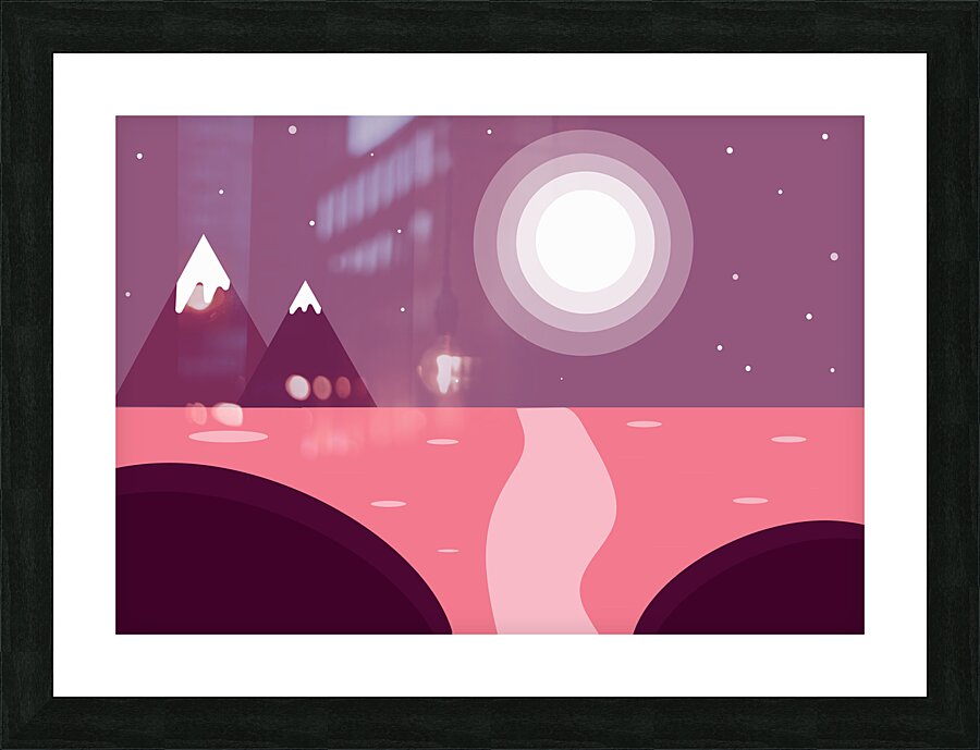 Beautiful landscape set. c Picture Frame print