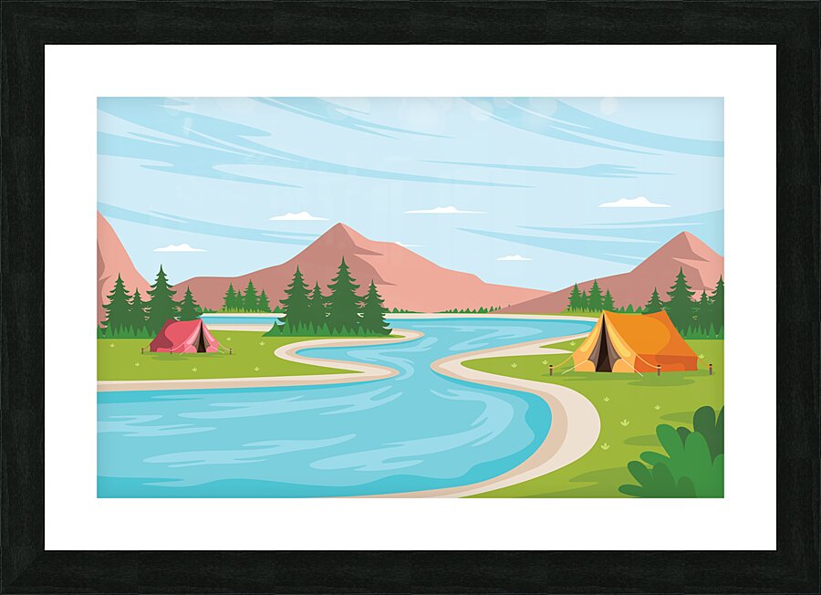 Camp Site Picture Frame print