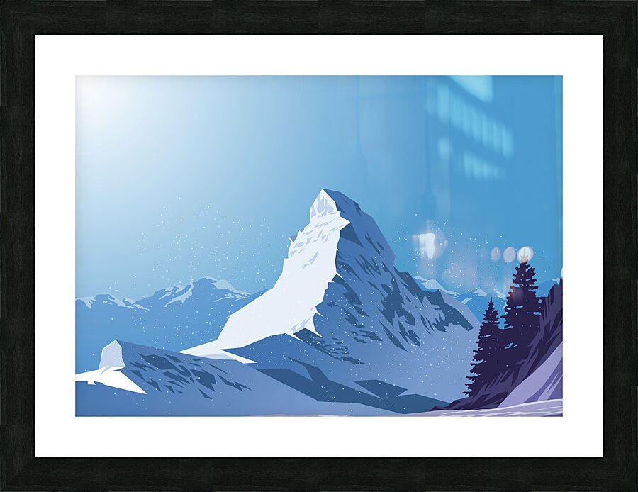 Matterhorn Mountain Picture Frame print