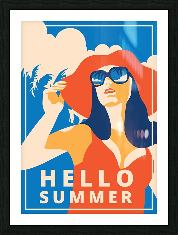Hello summer Picture Frame print