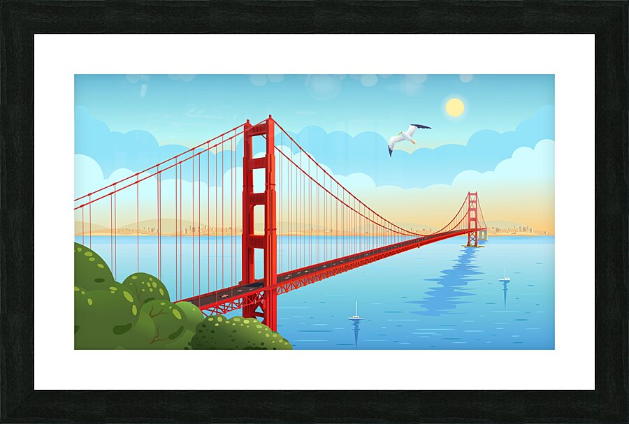 Golden Gate Bridge Picture Frame print