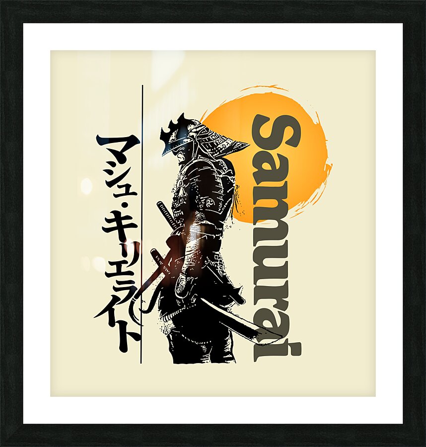 SAMURAI ART Picture Frame print