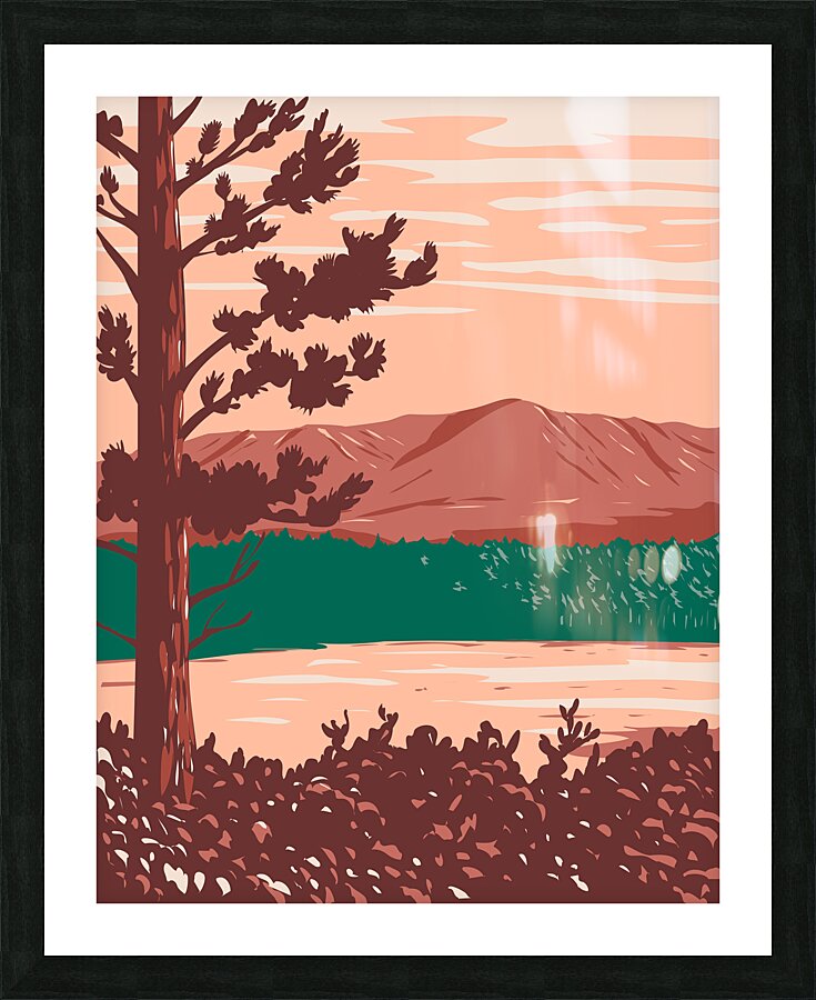 Mount Katahdin Picture Frame print