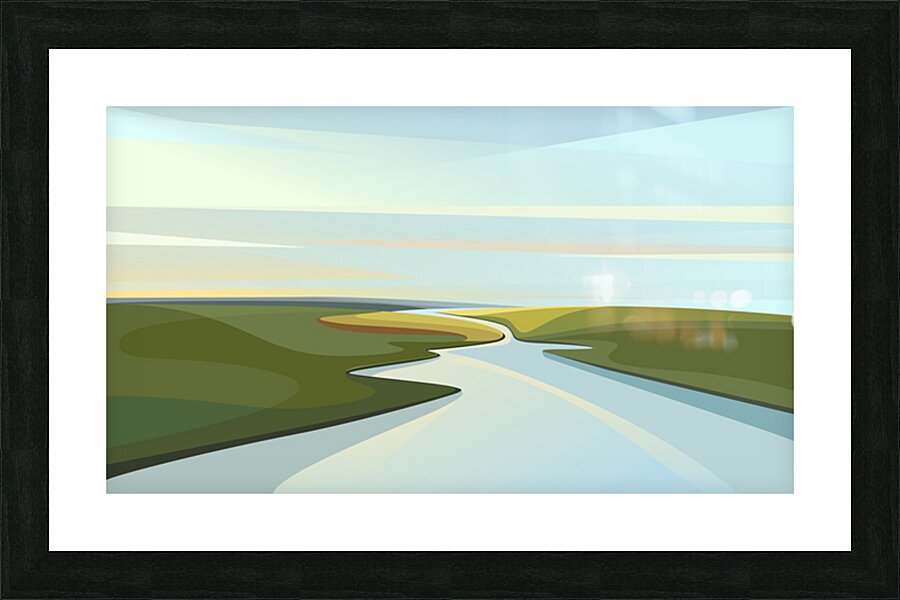 River landscapes. c Picture Frame print