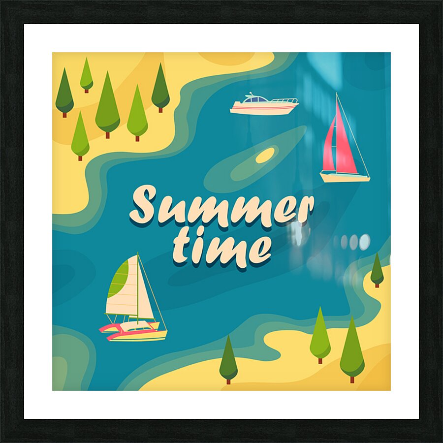 Summer trip. b Picture Frame print