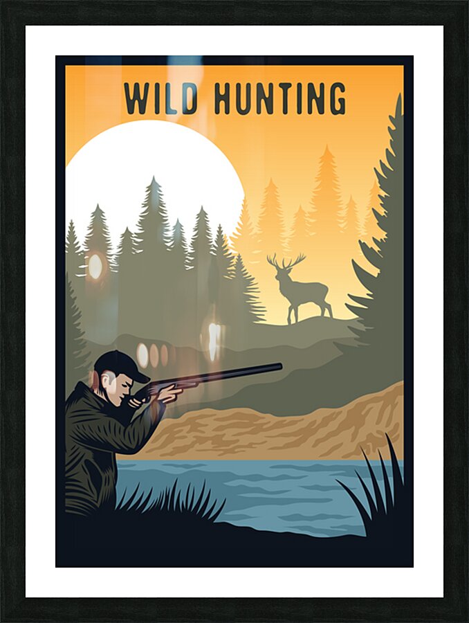  Wild hunting Picture Frame print