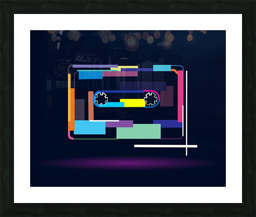 Abstract tape recorder Picture Frame print