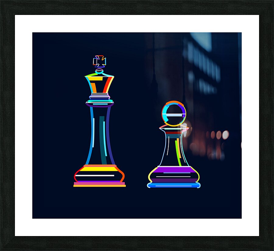  Abstract chess Picture Frame print