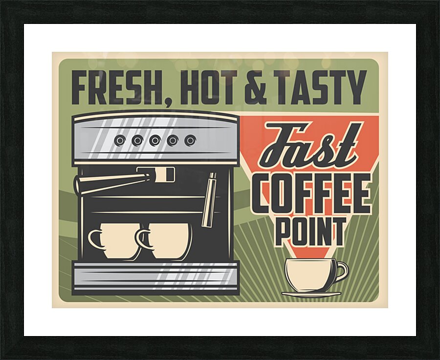 Coffee machine Picture Frame print