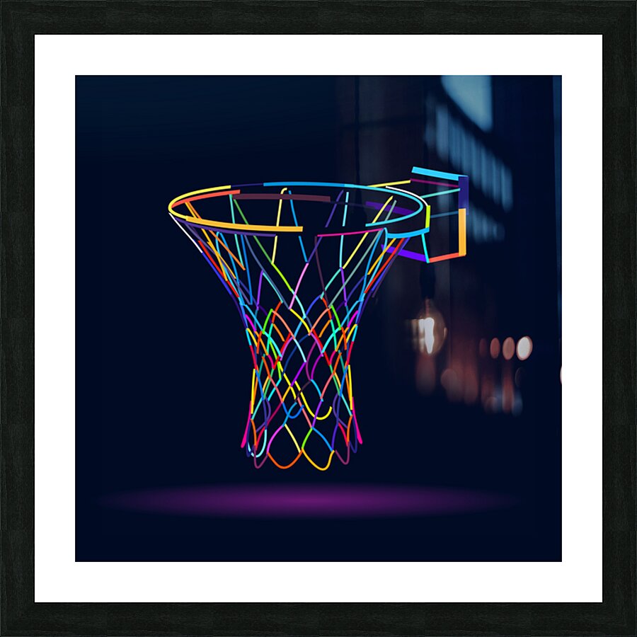 Basketball hoop Picture Frame print