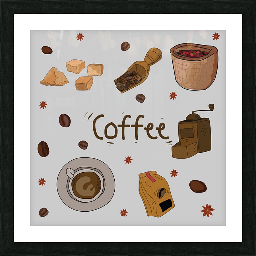 Coffee shop Picture Frame print
