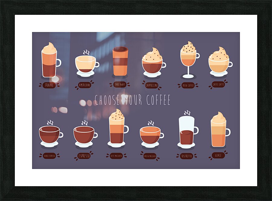 Coffee pack Picture Frame print