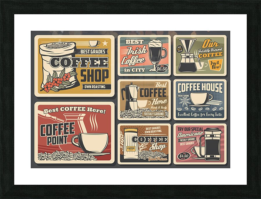 Coffee beans Picture Frame print
