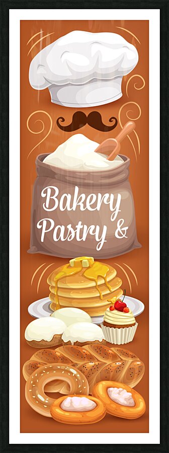 Cakes desserts. c Picture Frame print