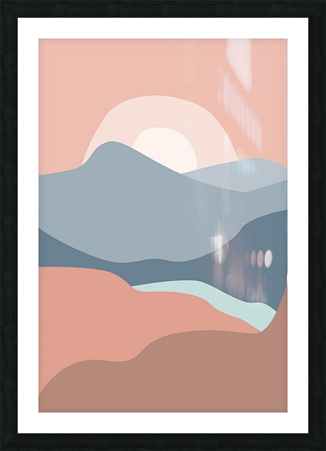 Sunset landscapes a Picture Frame print