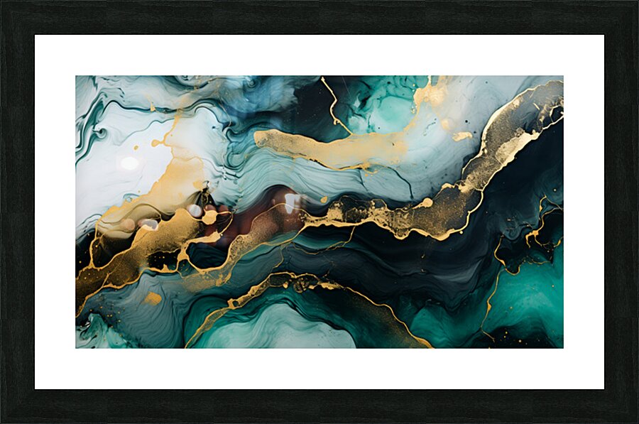 Marble style Picture Frame print